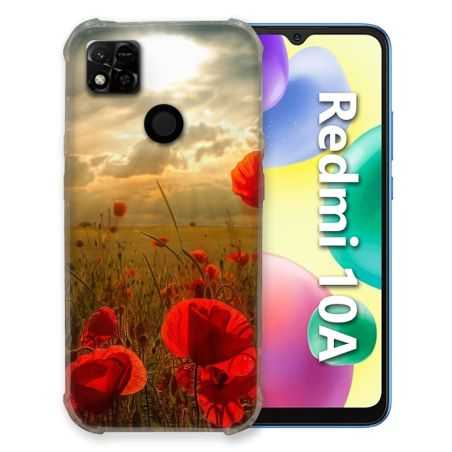 Coque Pour Xiaomi Redmi 10A Fleur Coquelicot