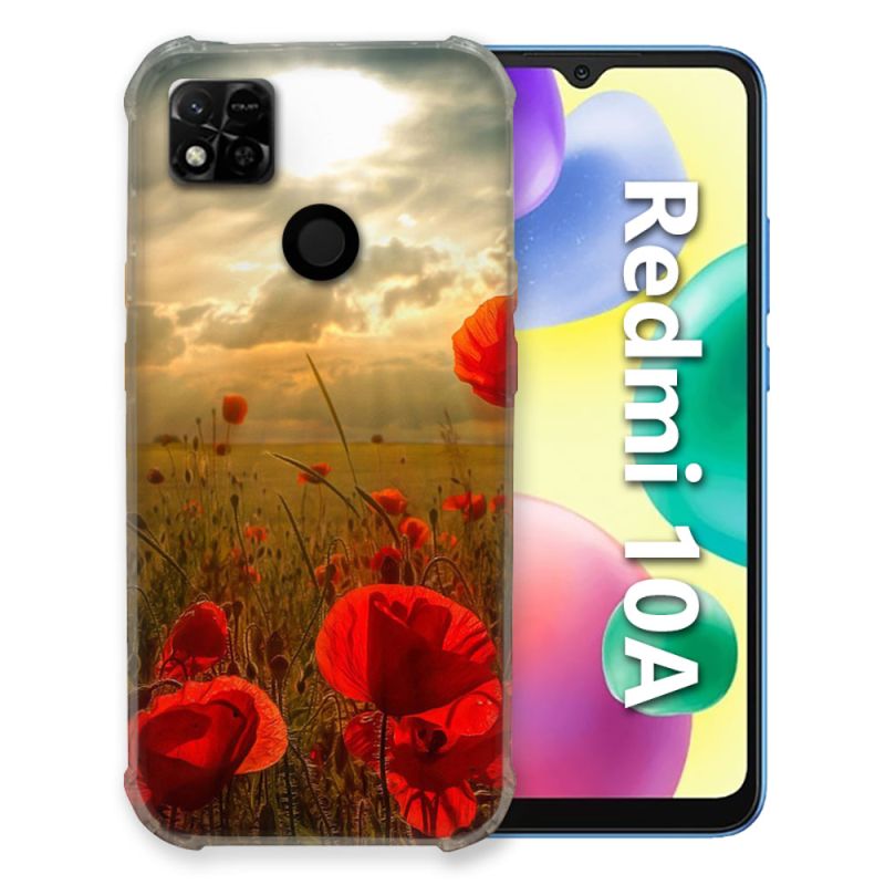 Coque Pour Xiaomi Redmi 10A Fleur Coquelicot