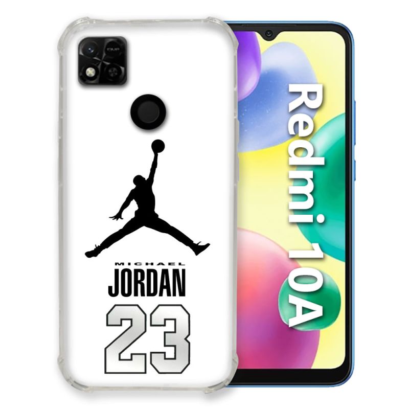 Coque Pour Xiaomi Redmi 10A Jordan 23 Blanc