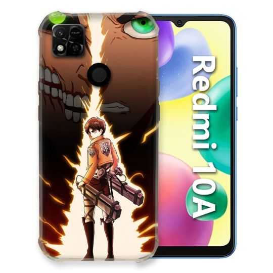 Coque Pour Xiaomi Redmi 10A Manga Attaque Titans Eren Eclair