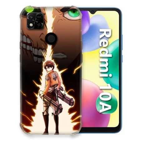 Coque Pour Xiaomi Redmi 10A Manga Attaque Titans Eren Eclair