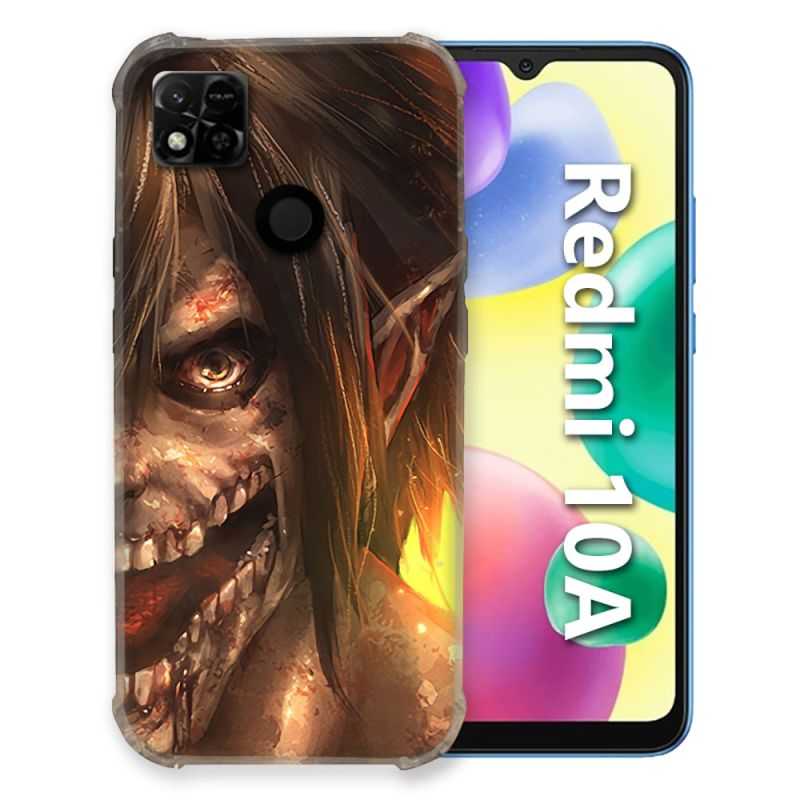 Coque Pour Xiaomi Redmi 10A Manga Attaque Titans Eren Titan