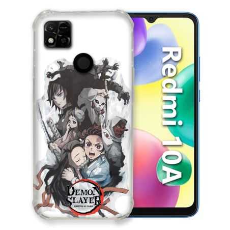 Coque Pour Xiaomi Redmi 10A Manga Demon Slayer Blanc