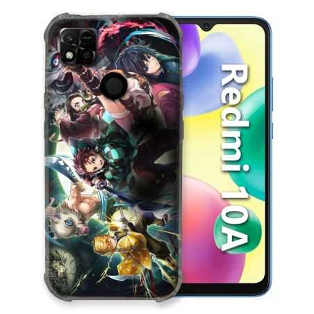 Coque Pour Xiaomi Redmi 10A Manga Demon Slayer Groupe