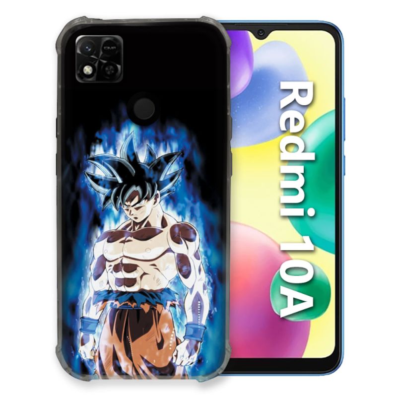 Coque Pour Xiaomi Redmi 10A Manga Dragon Ball Sangoku Noir