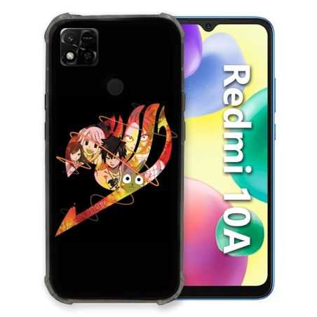 Coque Pour Xiaomi Redmi 10A Manga Fairy Tail Logo Noir