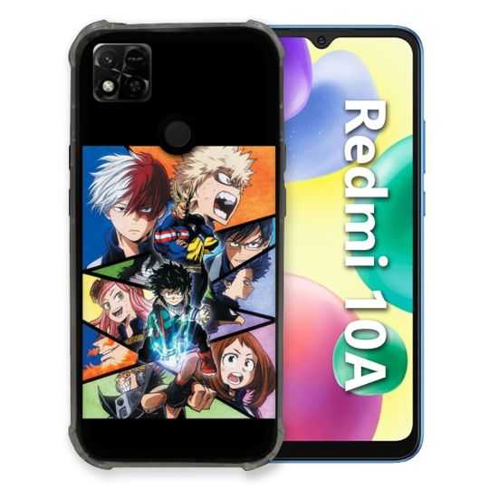 Coque Pour Xiaomi Redmi 10A Manga My Hero Academia Noir
