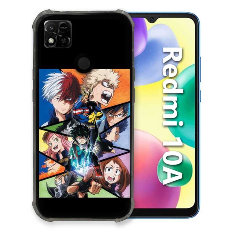 Coque Pour Xiaomi Redmi 10A Manga My Hero Academia Noir