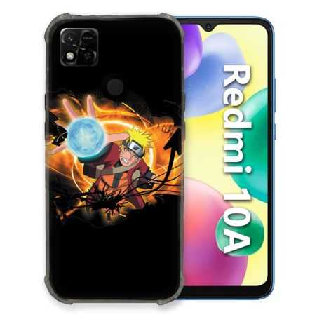 Coque Pour Xiaomi Redmi 10A Manga Naruto Noir