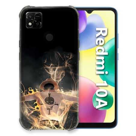 Coque Pour Xiaomi Redmi 10A Manga One Piece Ace Noir