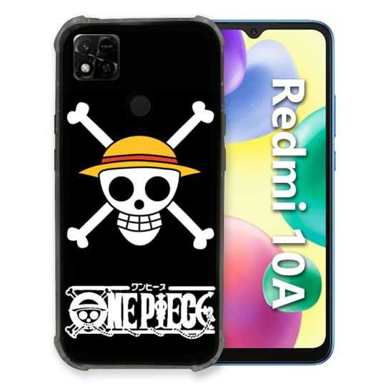 Coque Pour Xiaomi Redmi 10A Manga One Piece Tete de Mort