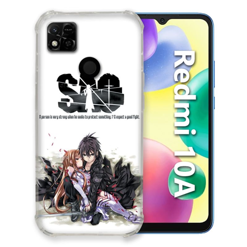 Coque Pour Xiaomi Redmi 10A Manga SAO sword Art Online Blanc