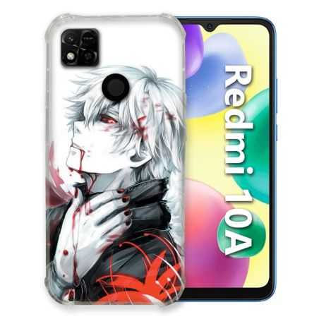 Coque Pour Xiaomi Redmi 10A Manga Tokyo Ghoul Kaneki Blanc