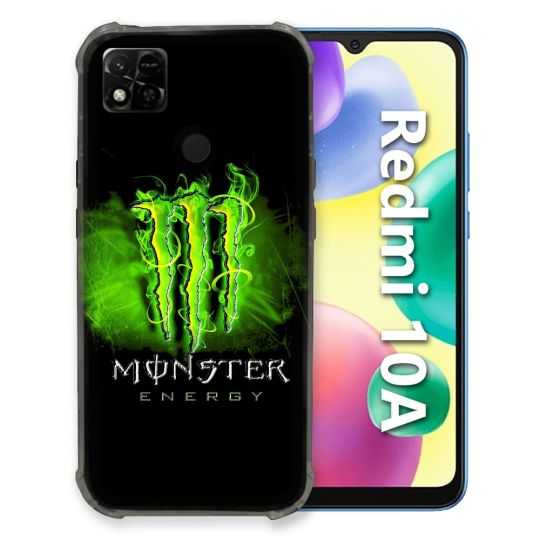Coque Pour Xiaomi Redmi 10A Monster Energy Vert