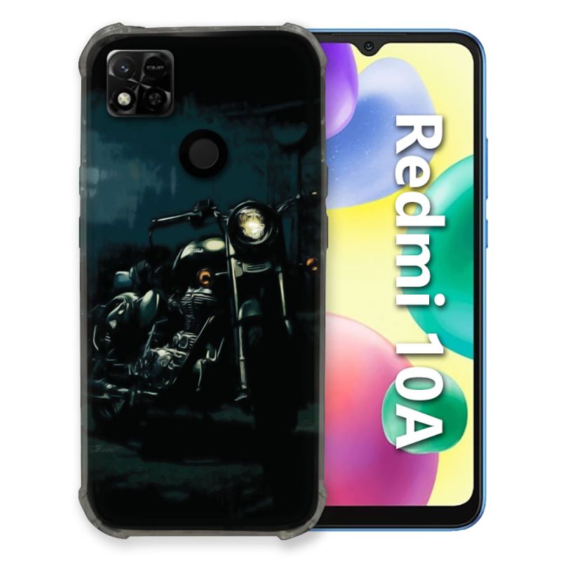 Coque Pour Xiaomi Redmi 10A Moto Harley Vintage