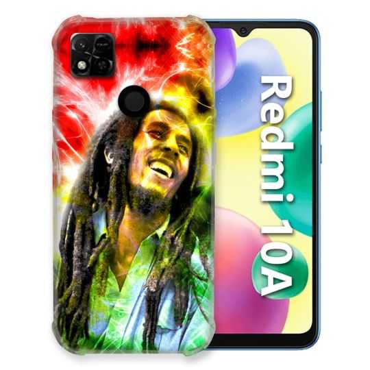 Coque Pour Xiaomi Redmi 10A Musique Bob Marley Color