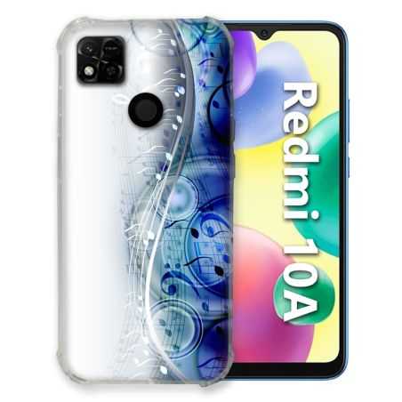 Coque Pour Xiaomi Redmi 10A Musique Partition Vague