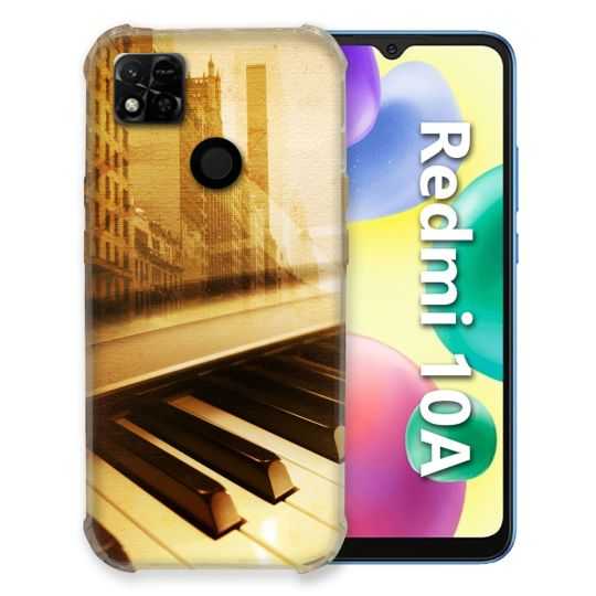 Coque Pour Xiaomi Redmi 10A Musique Piano Retro