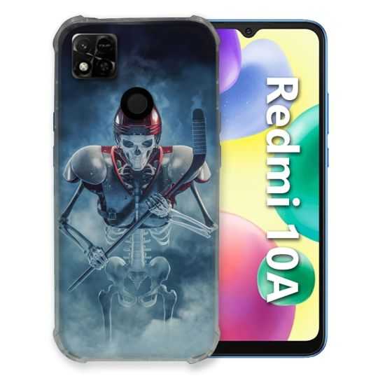 Coque Pour Xiaomi Redmi 10A Sport Hockey Squelette
