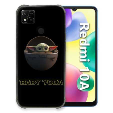 Coque Pour Xiaomi Redmi 10A Star Wars - Yoda bebe noir