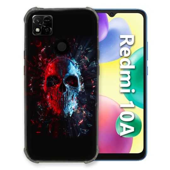 Coque Pour Xiaomi Redmi 10A Tete de Mort Deflagration