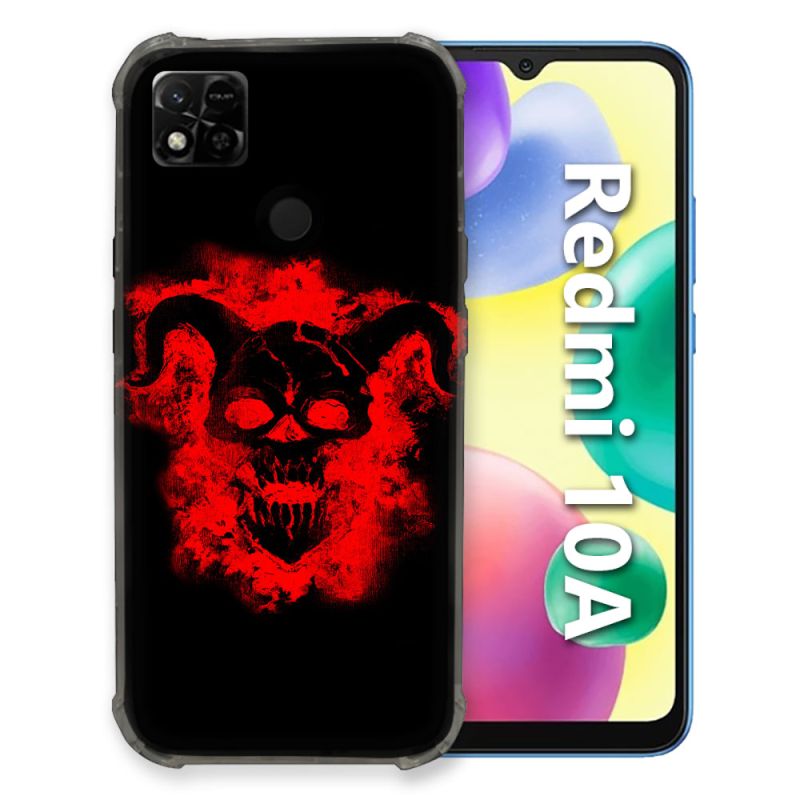 Coque Pour Xiaomi Redmi 10A Tete de Mort Diable