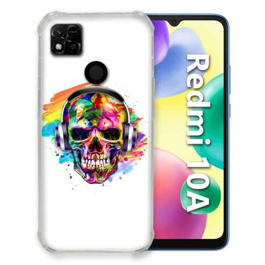 Coque Pour Xiaomi Redmi 10A Tete de Mort Tag