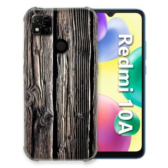 Coque Pour Xiaomi Redmi 10A Texture Bois