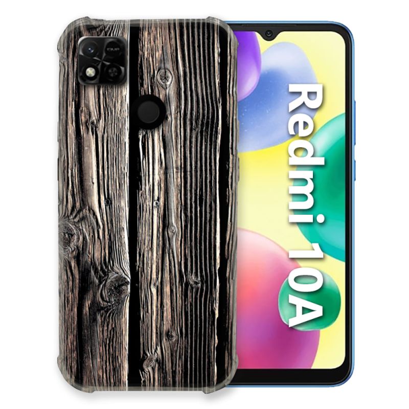 Coque Pour Xiaomi Redmi 10A Texture Bois