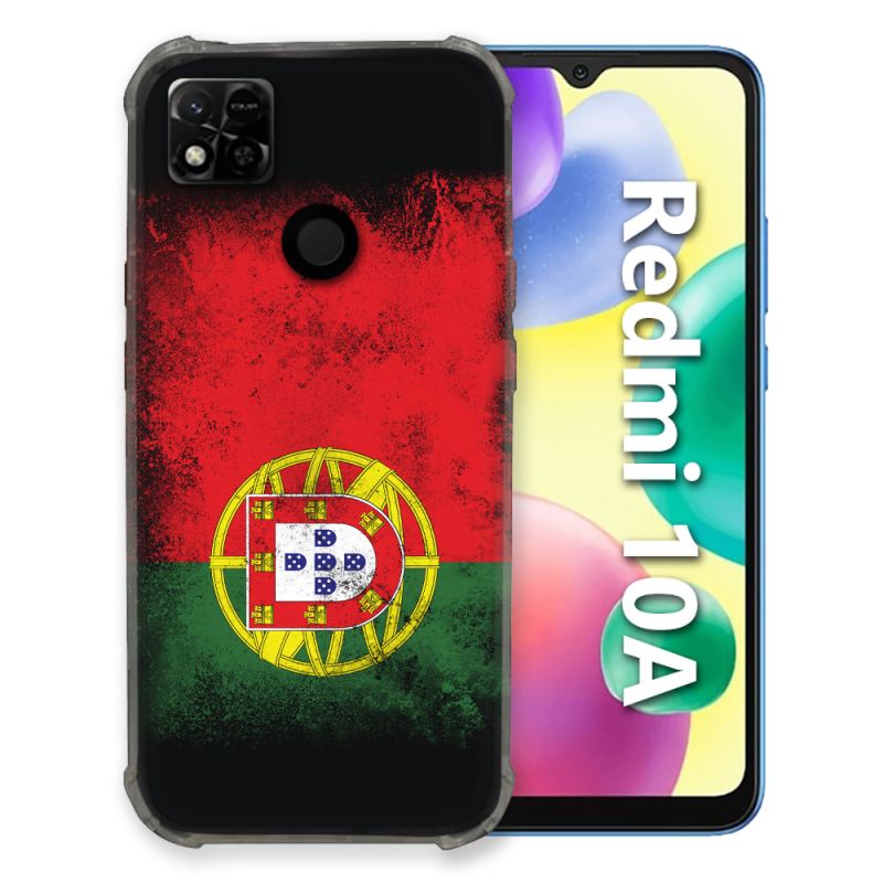 Coque Pour Xiaomi Redmi 10A Voyage Portugal Drapeau