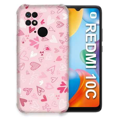 Coque Pour Xiaomi Redmi 10C Amour Ptis Coeurs