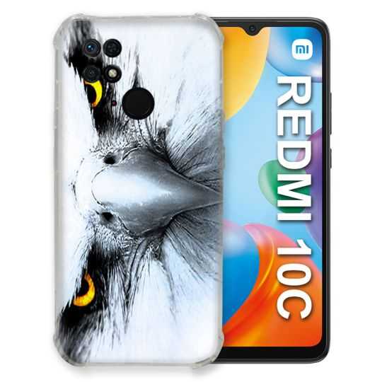 Coque Pour Xiaomi Redmi 10C Animal Aigle Royal Blanc
