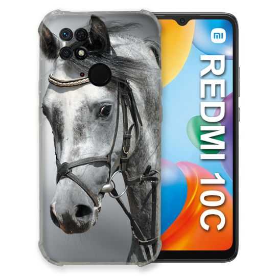 Coque Pour Xiaomi Redmi 10C Animal Cheval Blanc