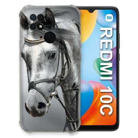 Coque Pour Xiaomi Redmi 10C Animal Cheval Blanc
