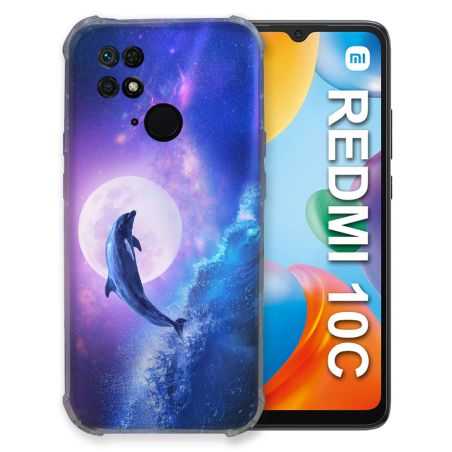 Coque Pour Xiaomi Redmi 10C Animal Dauphin Vague