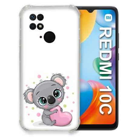 Coque Pour Xiaomi Redmi 10C Animal Koala Cœur