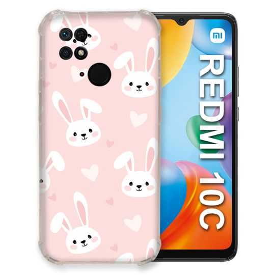 Coque Pour Xiaomi Redmi 10C Animal Lapin Rose