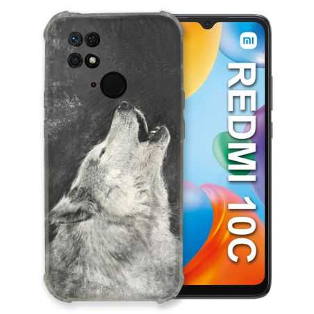 Coque Pour Xiaomi Redmi 10C Animal Loup Hurlement