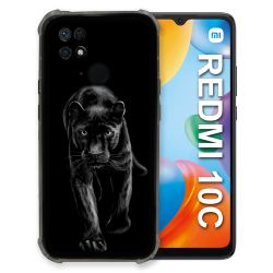 Coque Pour Xiaomi Redmi 10C Animal Panthère Noire