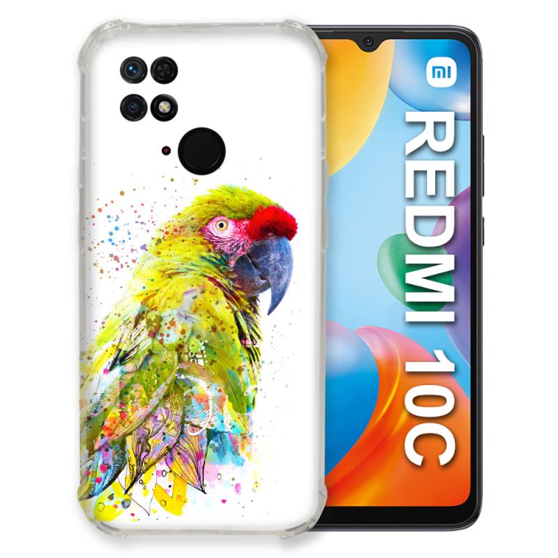 Coque Pour Xiaomi Redmi 10C Animal Perroquet Jaune