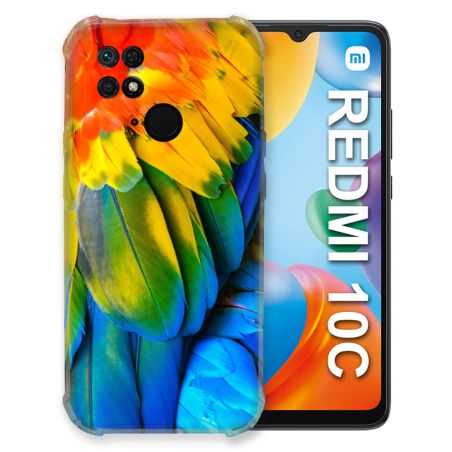 Coque Pour Xiaomi Redmi 10C Animal Perroquet Plume