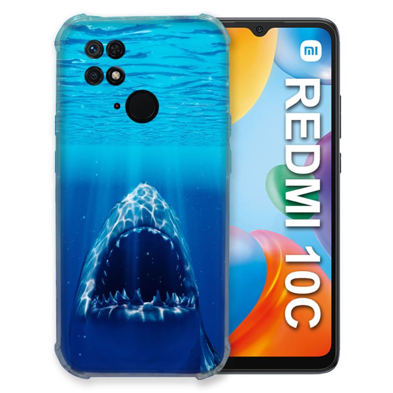 Coque Pour Xiaomi Redmi 10C Animal Requin Dent