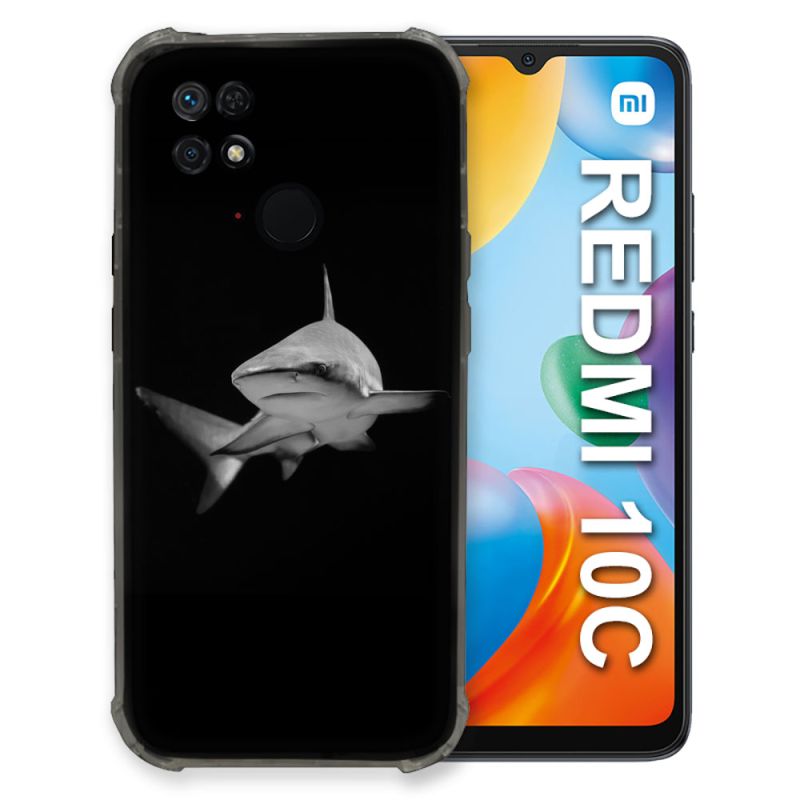 Coque Pour Xiaomi Redmi 10C Animal Requin Sombre