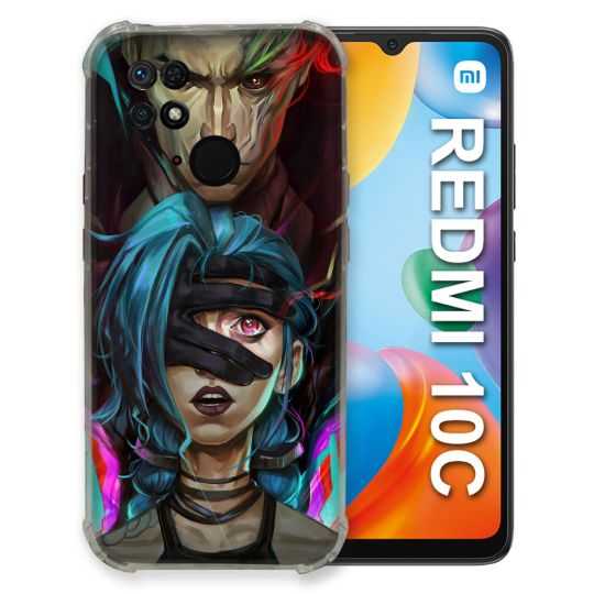 Coque Pour Xiaomi Redmi 10C Arcane Jynx Bleu