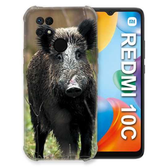 Coque Pour Xiaomi Redmi 10C Chasse Sanglier bois