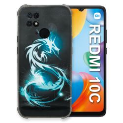 Coque Pour Xiaomi Redmi 10C Fantastique Dragon Bleu