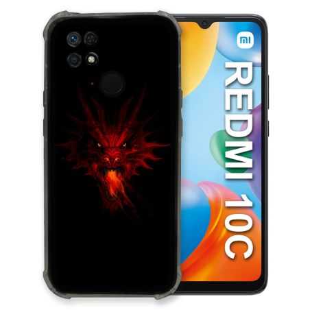 Coque Pour Xiaomi Redmi 10C Fantastique Dragon Feu