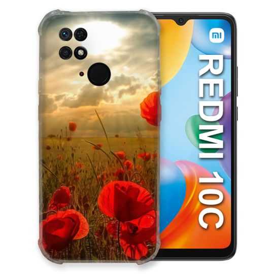 Coque Pour Xiaomi Redmi 10C Fleur Coquelicot