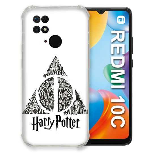 Coque Pour Xiaomi Redmi 10C Harry Potter Hollows triangle Blanc