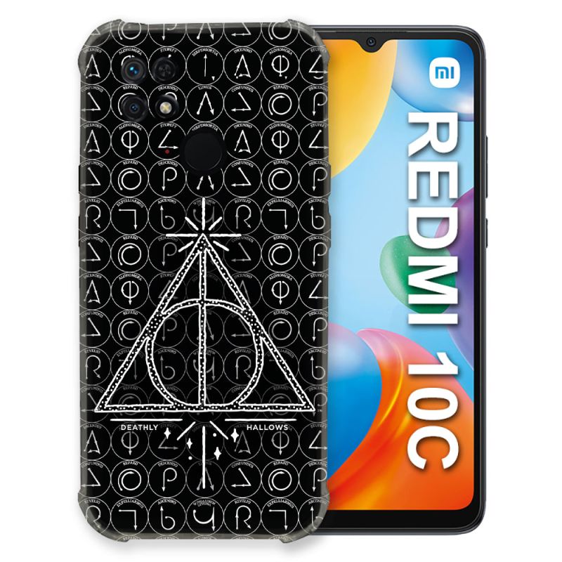 Coque Pour Xiaomi Redmi 10C Harry Potter Hollows Triangle Noir
